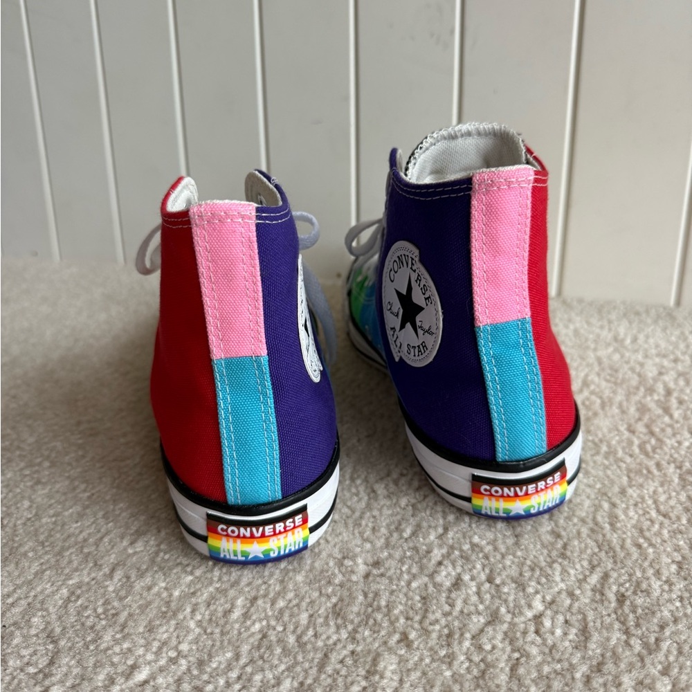 Unisex Converse Chuck Taylor All Star Pride Rainbow Sneakers A06032C M 5 W 7 - Picture 3 of 7